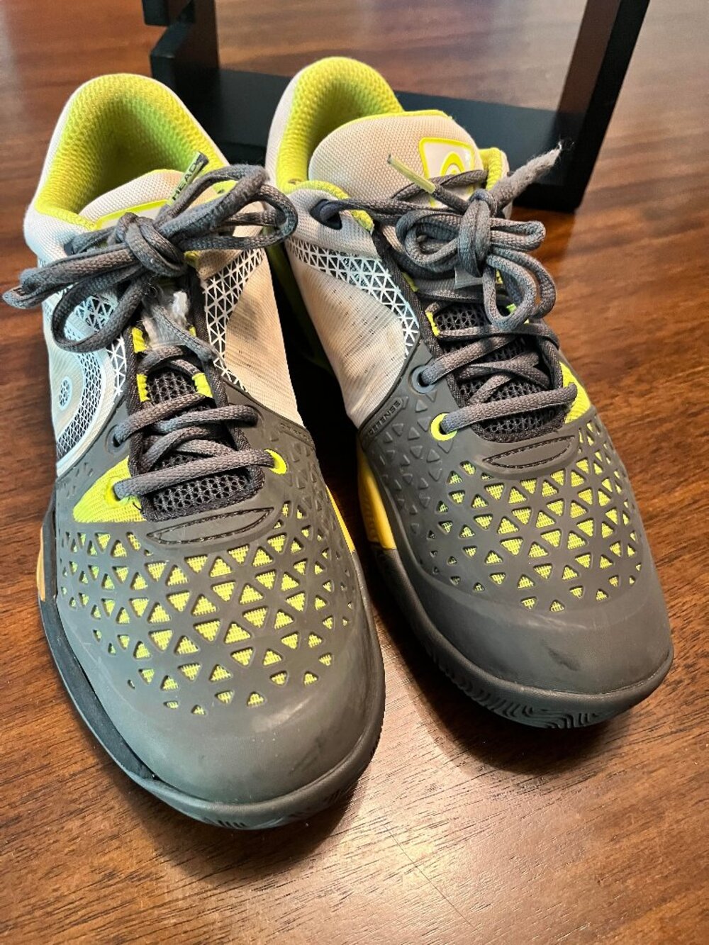 Size 11-Men's Head Revolt Grey & Neon Colorway Yellow Pro Tennis Shoes